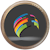chocolademunt 38mm met logo sticker
